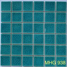 Gạch Mosaic Gốm Men Rạn Màu Xanh Ngọc 938
